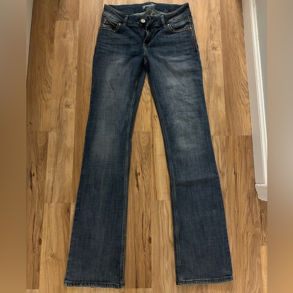 Wrangler Women's Dark Blue Straight Leg Jeans